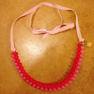 J.CREW Pink & Lavendar Pineapple Necklace
